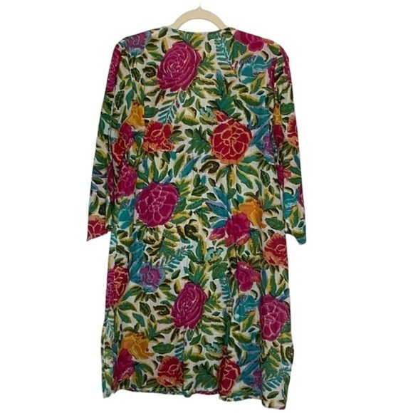 Eb & Ive Colorful Floral Coverup Size Large (L) - Picture 13 of 13